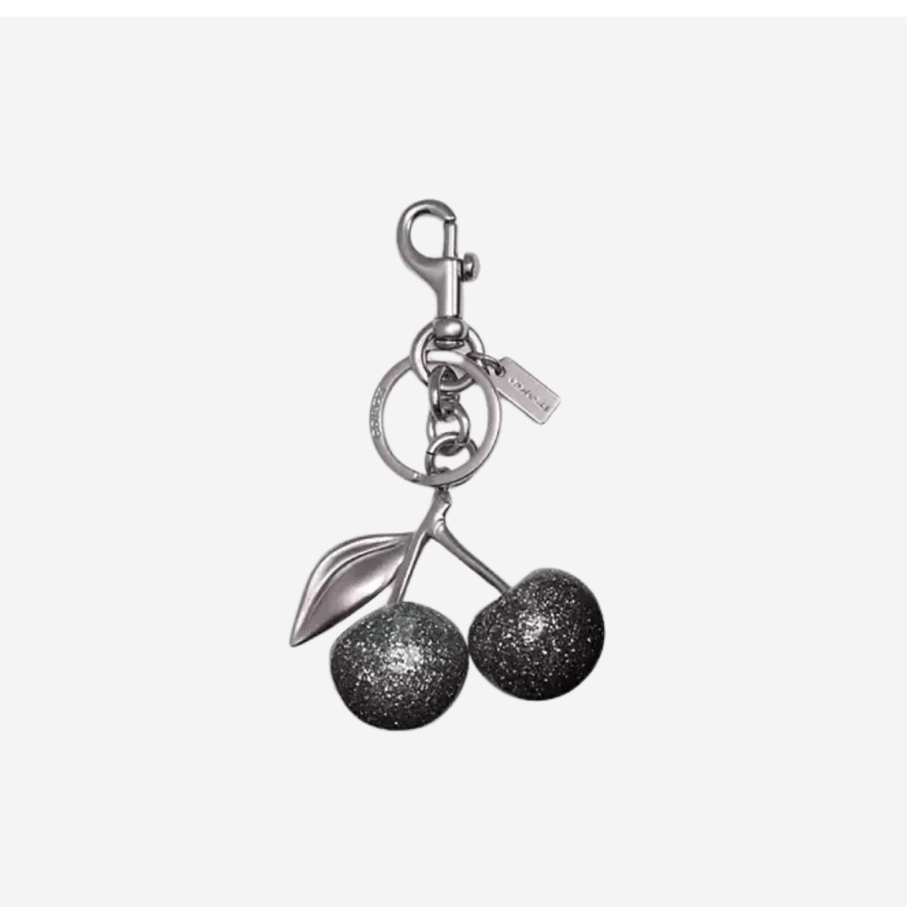 Coach cherries keychain black and silver - Picture 7 of 11